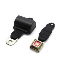 Retractable 2 points polyester car safety belt